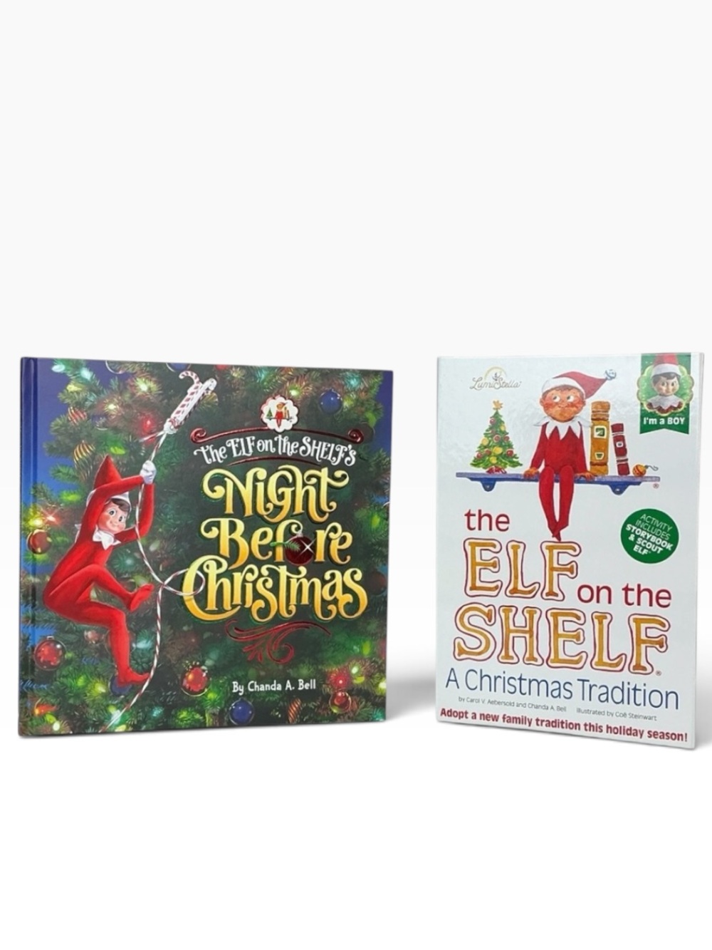The Elf On The Shelf/Night Before Christmas Book Bundle (Boy)